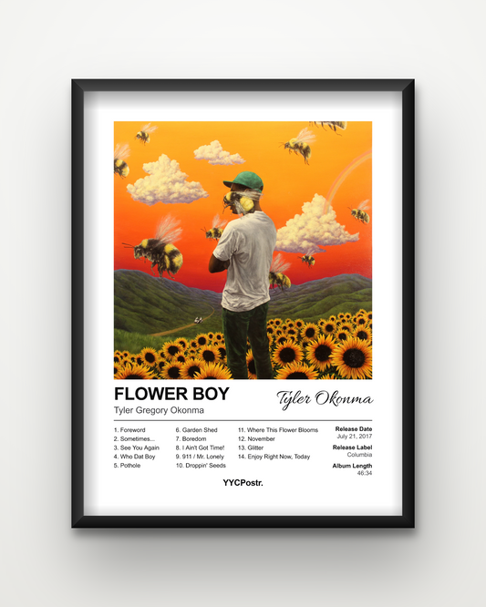 Tyler, the Creator — Flower Boy Framed Album Poster