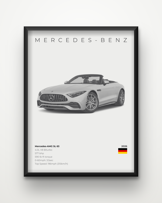 Mercedes-AMG SL 63 Poster (2026)